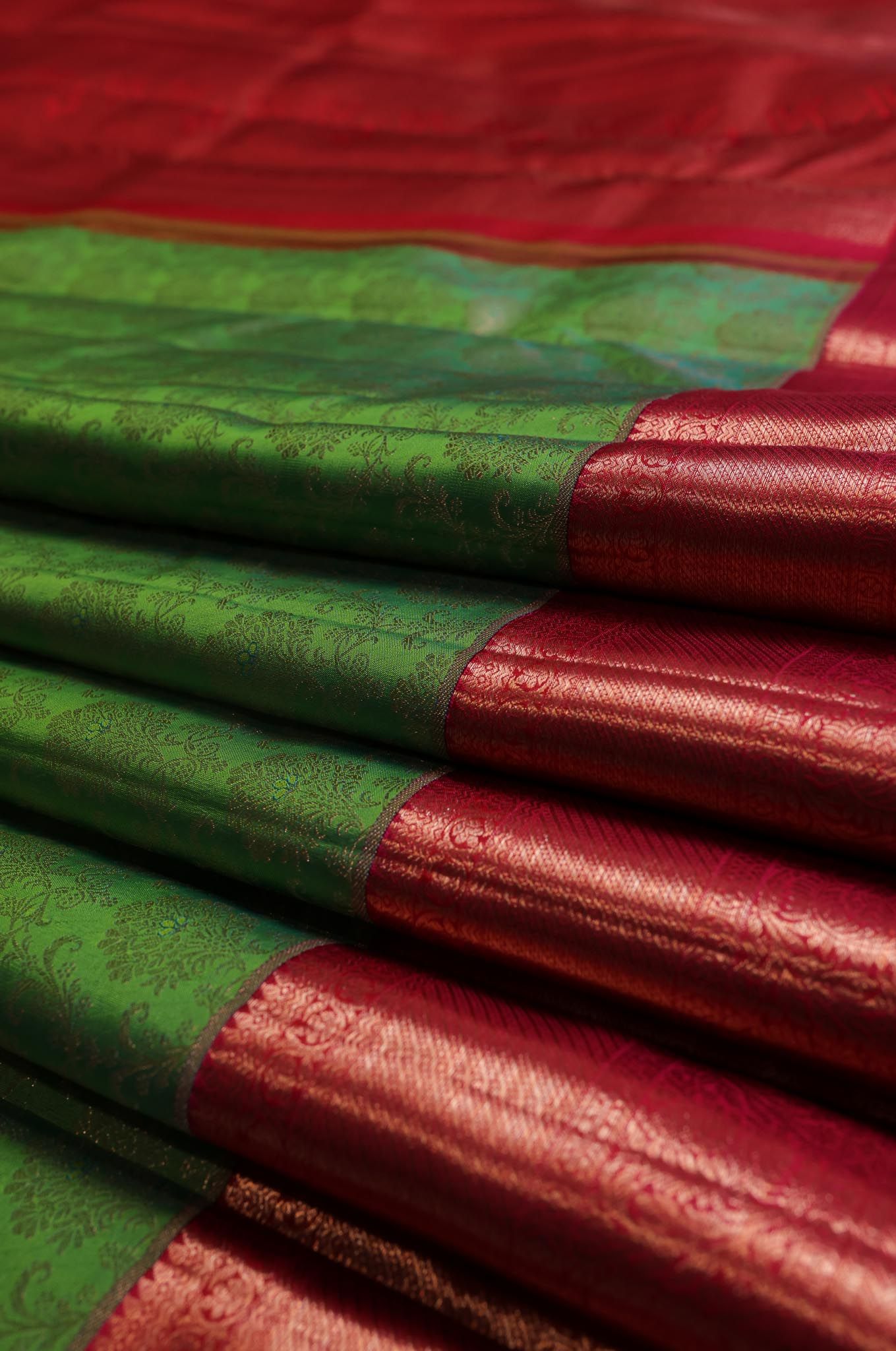 Go Green Kanchipuram Silk Saree