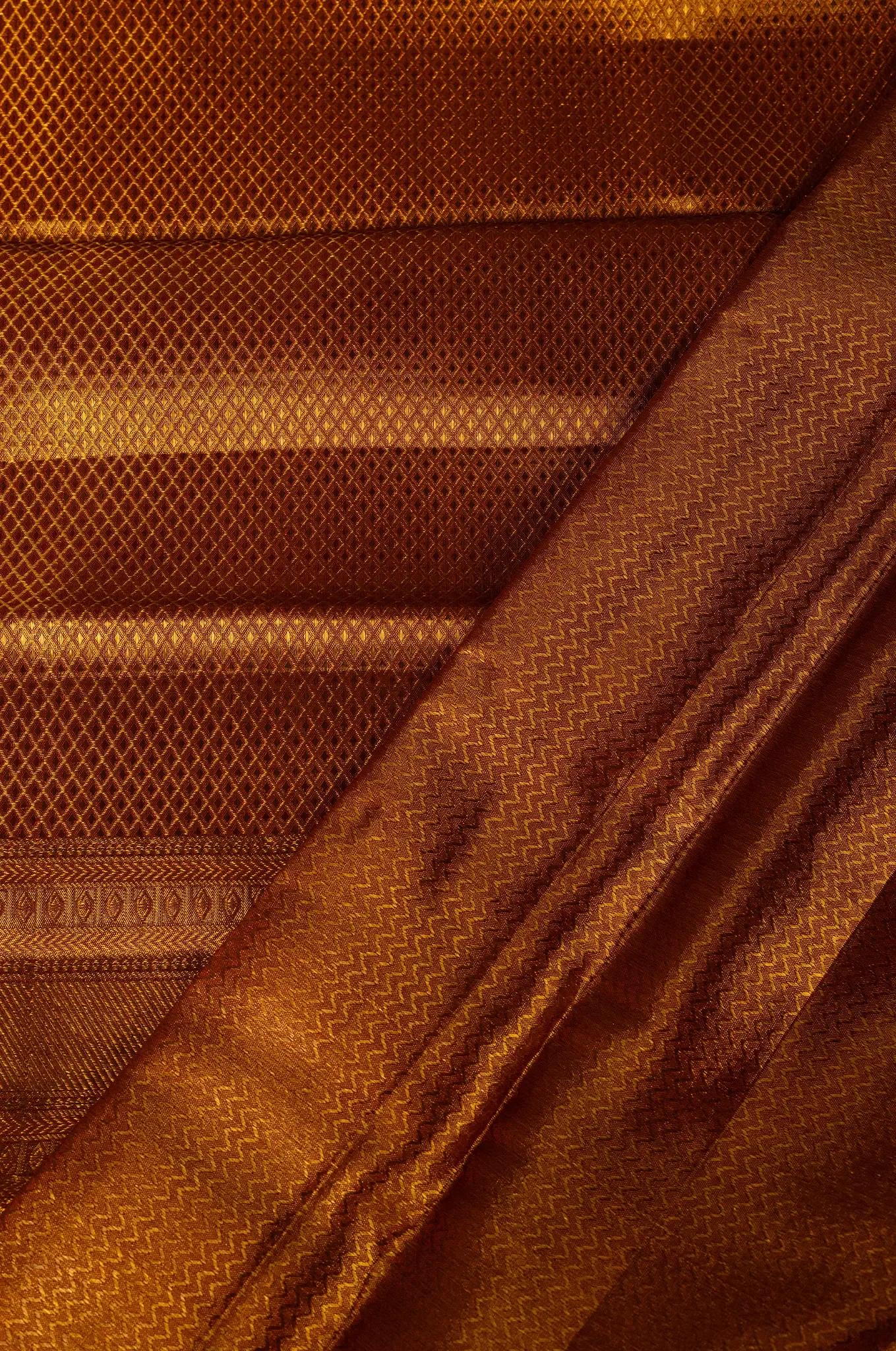 Sparisha Silver And Honey Colour Saree