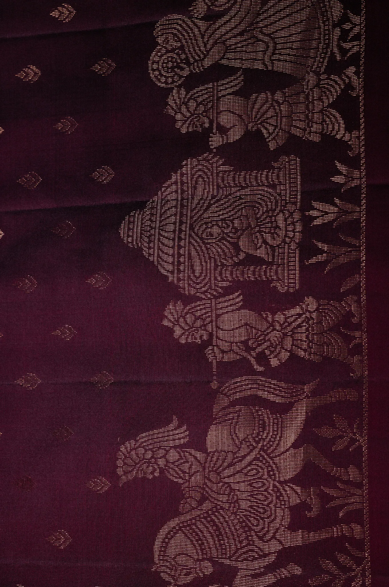 Mayuri Silk Dark Purple Colour Saree