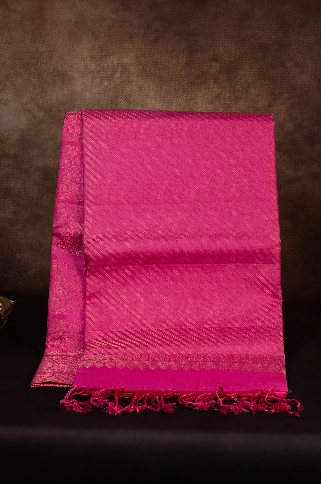 Mayuri Silk Barbie Colour Saree With Self Border