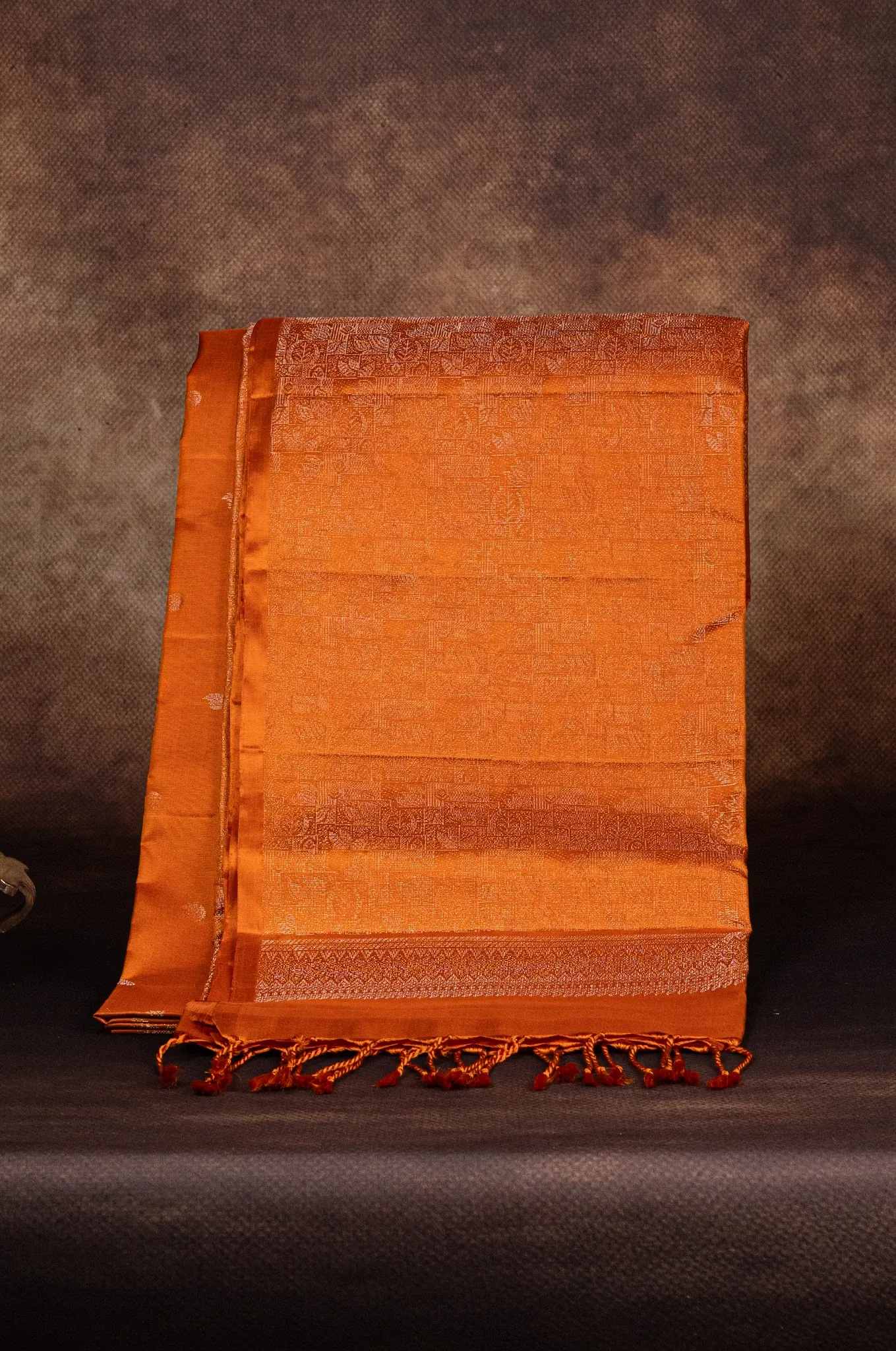 Mayuri Silk Red Fox Colour Self Saree