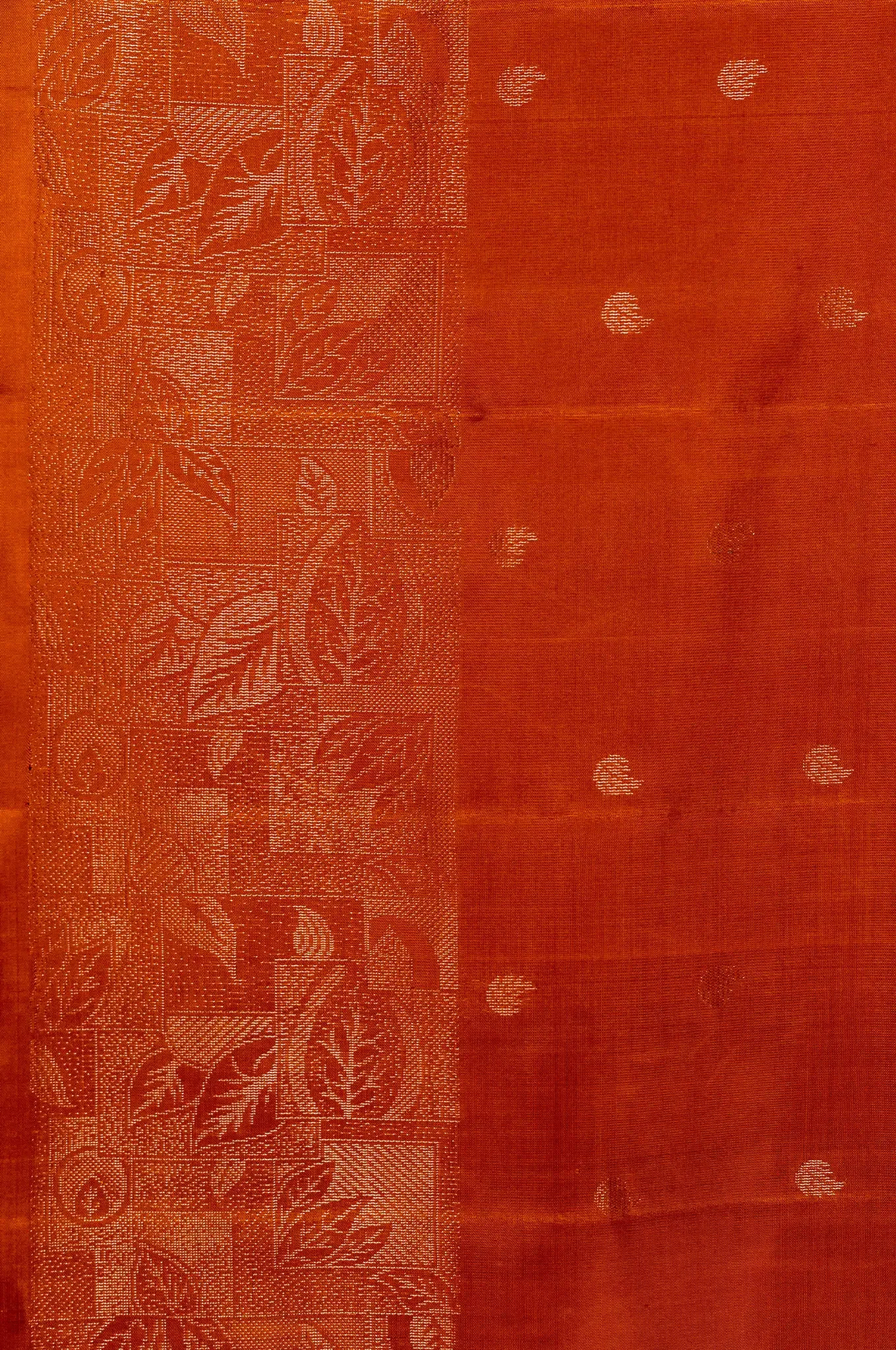 Mayuri Silk Red Fox Colour Self Saree