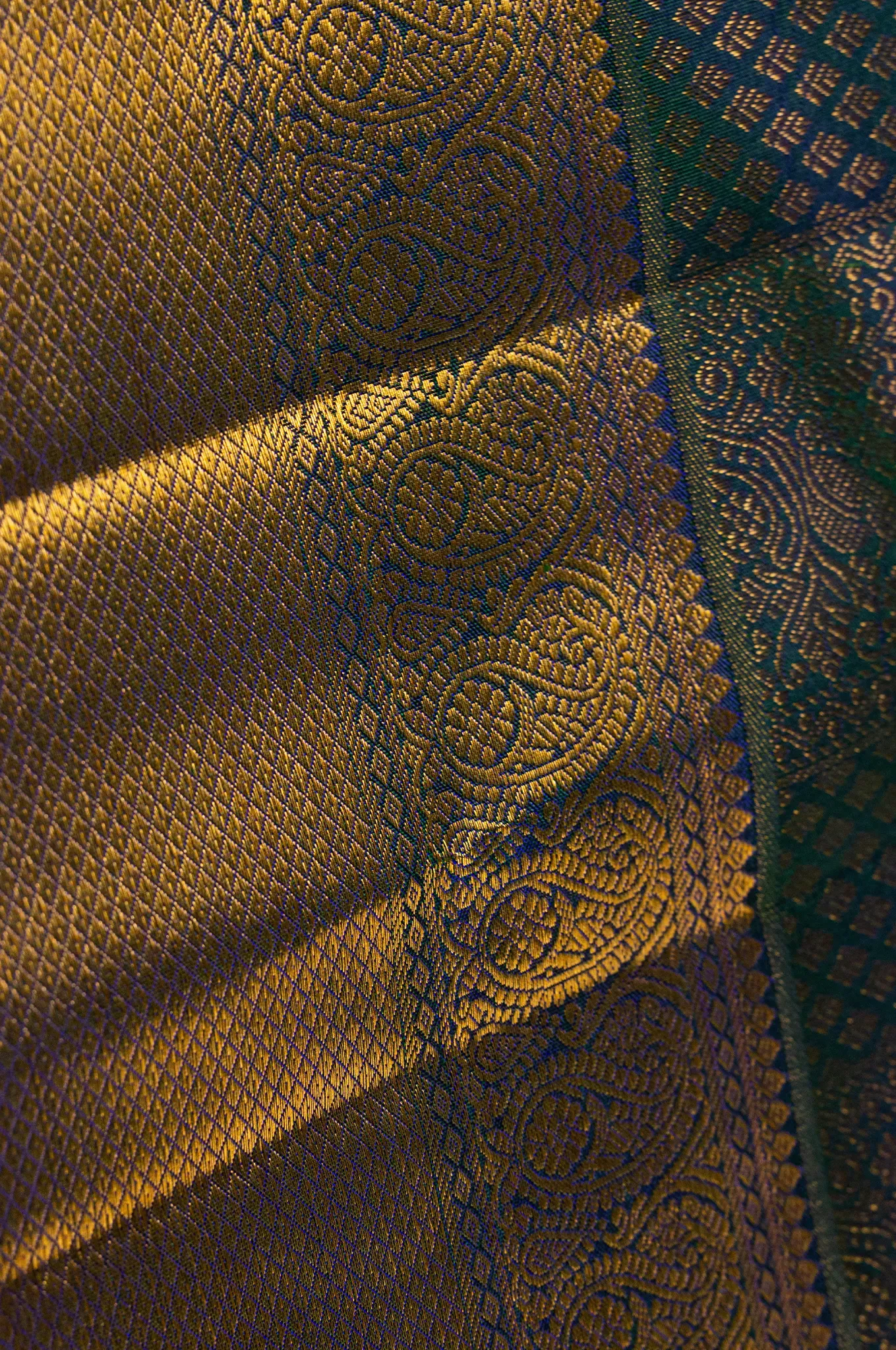 Peacock Blue Kanchipuram Silk